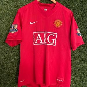 Nike Dri Fit Manchester United Michael Carrick Champions Jersey 07/08